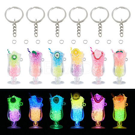 DIY Luminous Juice Keychain Making Kit DIY-TA0006-72-1