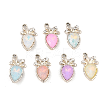 UV Plating Alloy Pendants FIND-M018-31KCG-1