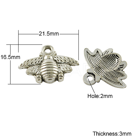 Tibetan Style Alloy Pendants X-TIBEP-S018-AS-LF-1
