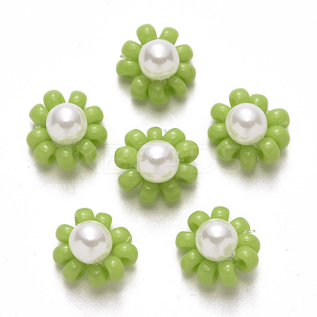 Glass Seed Beads Charms FIND-R086-05E-1