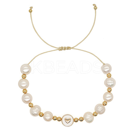 Adjustable Plastic Imitation Pearl Beaded Bracelets XT4203-2-1
