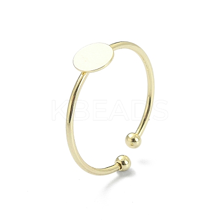 Brass Open Cuff Ring Findings LS-X-KK-P232-01G-1
