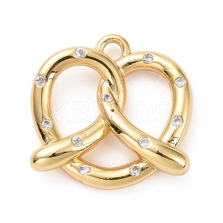 Eco-friendly Brass Micro Pave Cubic Zirconia Pendants KK-D079-20G-01-1