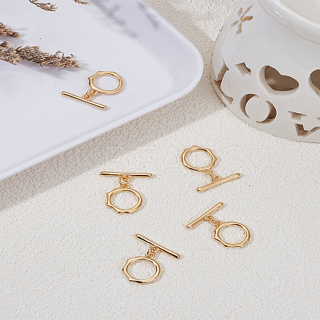 5Pcs Brass Toggle Clasps KK-LP0004-27-1