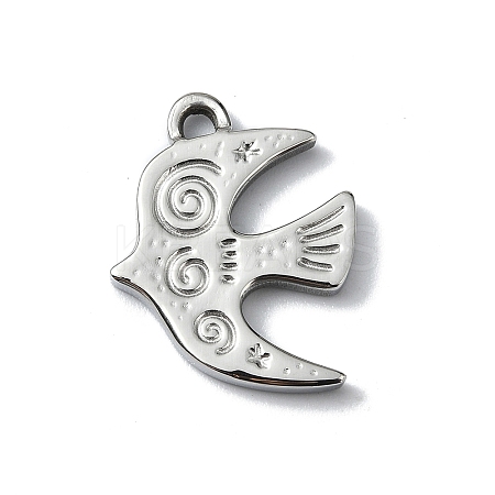 Anti-Tarnish 304 Stainless Steel Pendants STAS-L022-442P-1