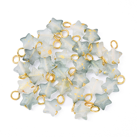 30Pcs Acrylic Pendants PALLOY-YW00062-02-1