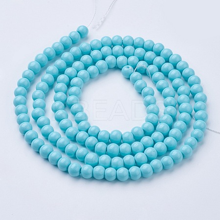 Glass Pearl Beads Strands HY-6D-B60-1