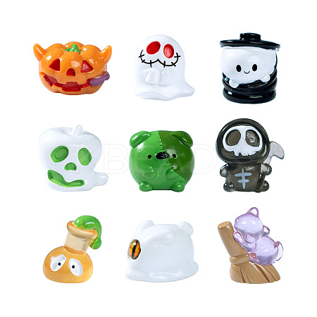 Halloween Luminous Resin Display Decoration DJEW-N004-04-1