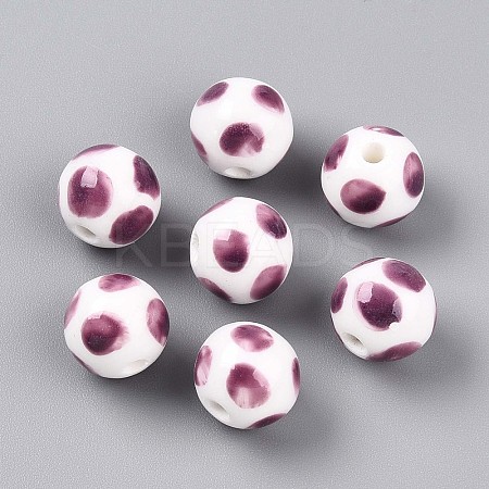 Handmade Porcelain Beads PORC-N009-04D-1