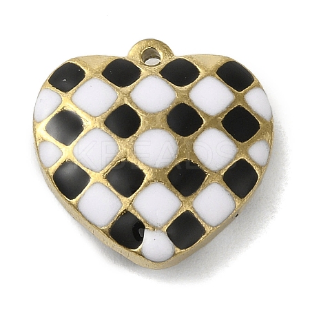 304 Stainless Steel Enamel Pendants X-STAS-E216-02G-01-1