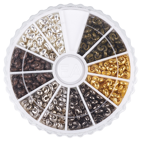 Mixed Color Crimp Beads Covers for Jewelry Making Nickel Free IFIN-PH0005-03-NR-B-1