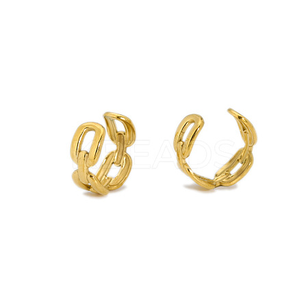 Stainless Steel C-Shaped Cuff Earrings HW4701-4-1