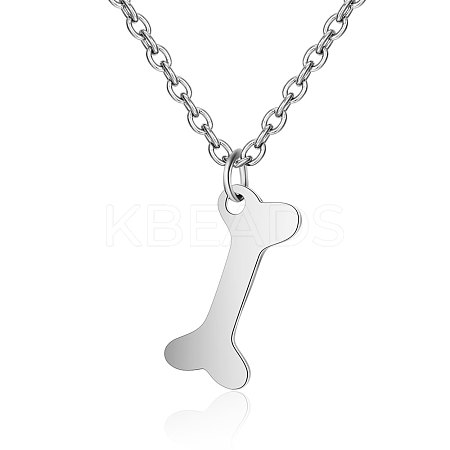 Tarnish Resistant 201 Stainless Steel Pendants Necklaces NJEW-S063-TN142-1-1