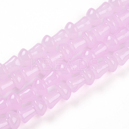 Baking Paint Glass Beads Strands DGLA-N007-01E-1