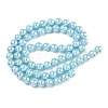 Electroplated Shell Pearl Beads Strands BSHE-G041-6mm-03-4