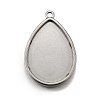304 Stainless Steel Pendant Cabochon Settings STAS-S181-02P-A-1
