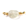 Natural Prehnite Links Connectors G-K316-02D-G-RS-2