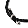 Round Nylon Milan Cord Slider Bracelet Making BJEW-L722-01P-15-2