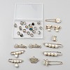 Alloy & Plastic Shoe Buckle Clips AJEW-WH20033-055GP-B-1
