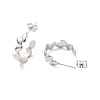Non-Tarnish 304 Stainless Steel Leaf Wrap Stud Earring EJEW-P202-03P-2