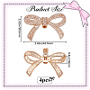 4Pcs Alloy Rhinestone Shoe Decoration AJEW-GF0009-29KCG-2