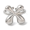 Initials Brass Open Cuff Ring for Women RJEW-N046-02X-P-2
