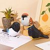 Wooden Birds and Tree Stump Ornaments JX730A-5