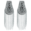 2Pcs Iron & Glass Epaulettes Costume Accessories DIY-FH0009-04B-1