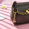 Heart Lipstick Bag Alloy Enamel Pendant Decorations HJEW-FS00030-4