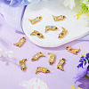 12Pcs 304 Stainless Steel Enamel Pendants STAS-TA0005-75A-5