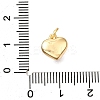 Brass FireBrick Enamel Charms KK-D356-14G-3