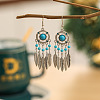 Alloy Resin Dangle Earrings FS-WG73BC7-07-1
