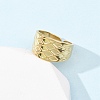 304 Stainless Steel Open Cuff Rings for Women RJEW-K309-08G-3