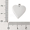 304 Stainless Steel Enamel Pendants STAS-Z078-23P-3