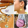 10Pcs 5 Colors Alloy Enamel Pendant Decorations HJEW-YW00459-6