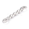 Tarnish Resistant 201 Stainless Steel Links Connectors STAS-B011-02A-P-3