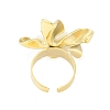 Flower Natural Shell Finger Rings RJEW-H234-01G-3
