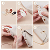 8 Pairs 4 Colors PU Leather Handle Snap Buckles HJEW-DR0001-10-4