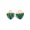 Synthetic Malachite Charms G-N326-121-07-2