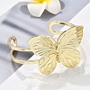 Butterfly Brass Cuff Open Bangles BJEW-M060-01G-01-1