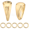 20Pcs Rack Plating Brass Pendant Bails for Soldering FIND-BBC0002-81-1