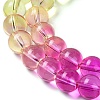 Baking Paint Transparent Glass Beads X1-DGLA-M001-10mm-03-3