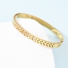 304 Stainless Steel Micro Pave Cubic Zirconia Hinged Bangles for Women BJEW-Z146-02G-5