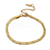 304 Stainless Steel Snake Chains Bracelets for Women BJEW-P395-02G-03-4