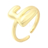 Rack Plating Brass Open Cuff Rings RJEW-S394-01G-E-2