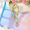 Cotton Braided Flower Pendant Decorations AJEW-TAC0030-032G-05-4