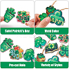 20Pcs 10 Styles Single Face Printed Clover Wood Big Pendants WOOD-CJ0001-80-3
