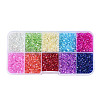 10 Grid Transparent Glass Bubble Beads MACR-N017-03-1-1