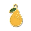 304 Stainless Steel Fruit Enamel Pendants STAS-G362-04G-11-1