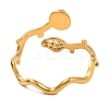 Natural Tiger Eye Finger Rings RJEW-Q822-36G-01-3
